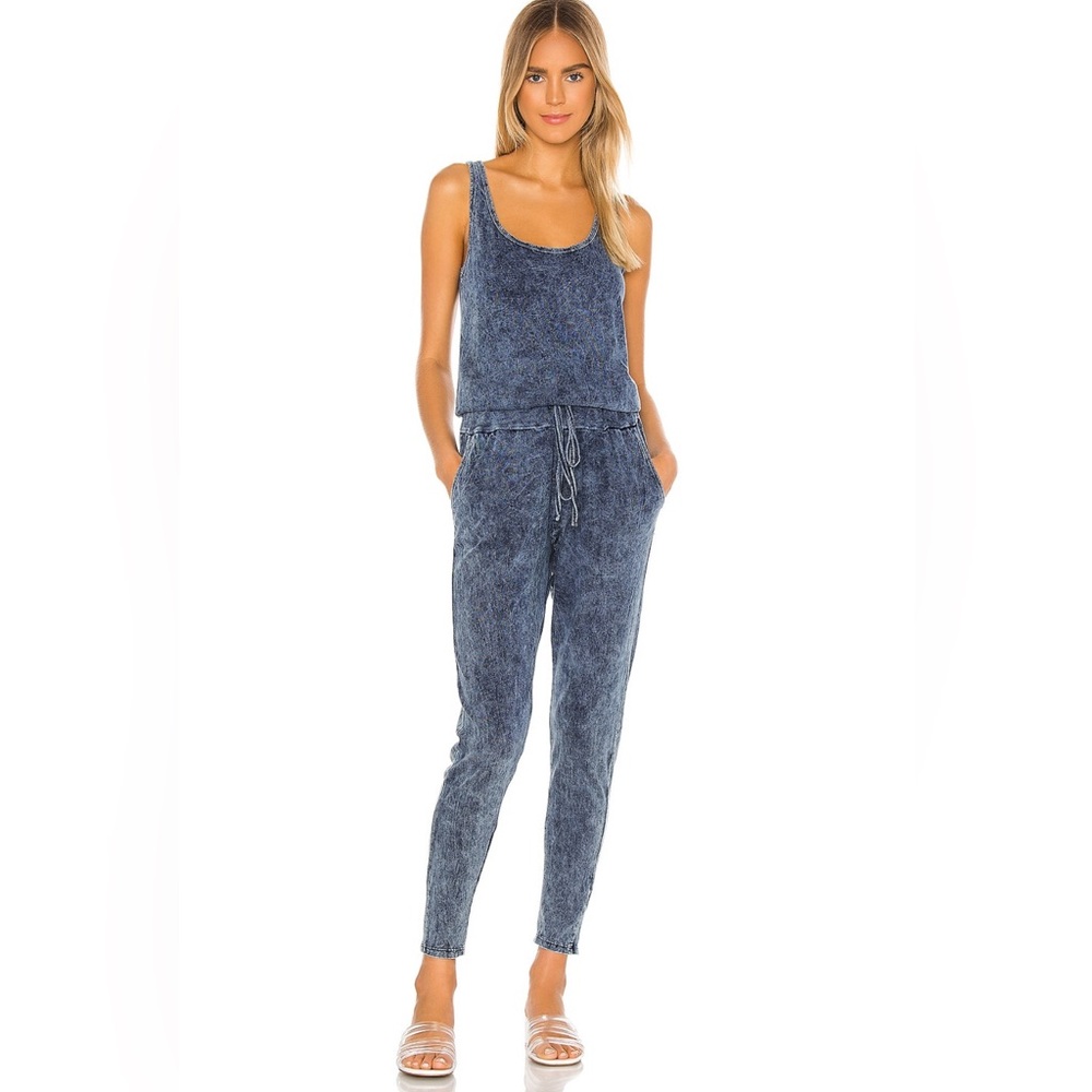 Michael Lauren x Revolve Cotton Denim Look Jumpsuit